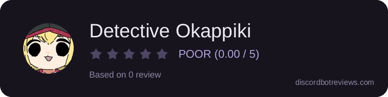 Rating widget preview for Detective Okappiki