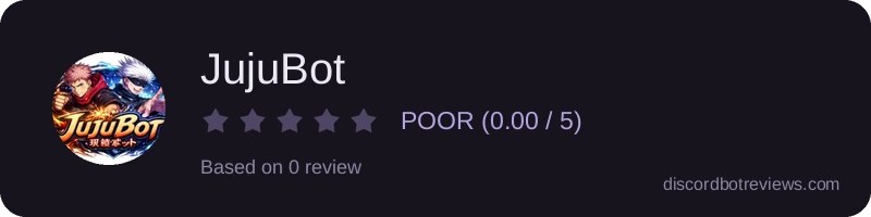 Rating widget preview for JujuBot