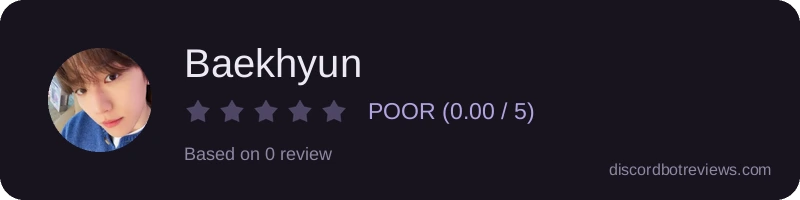 Rating widget preview for Baekhyun