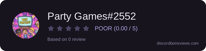 Rating widget preview for Party Games#2552