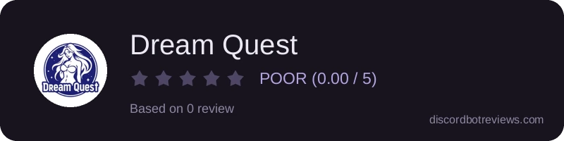 Rating widget preview for Dream Quest