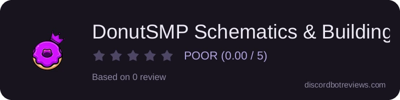 Rating banner for DonutSMP Schematics & Building#4091