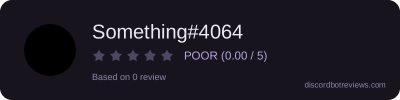 Rating widget preview for Something#4064