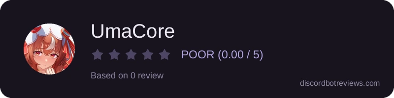 Rating widget preview for UmaCore