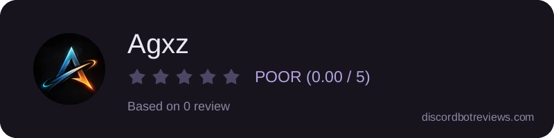Rating widget preview for Agxz