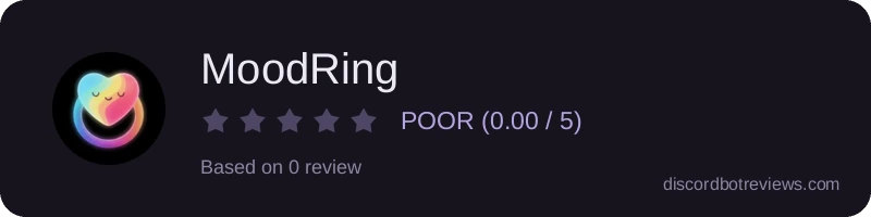 Rating widget preview for MoodRing