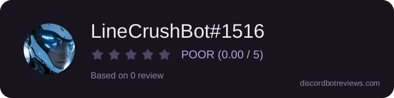 Rating banner for LineCrushBot#1516