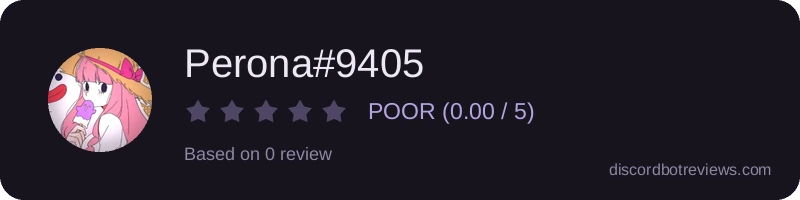 Rating widget preview for Perona#9405