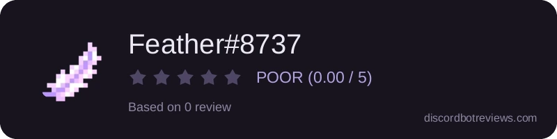 Rating widget preview for Feather#8737
