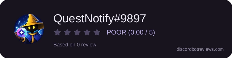 Rating widget preview for QuestNotify#9897