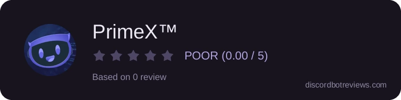 Rating widget preview for PrimeX™