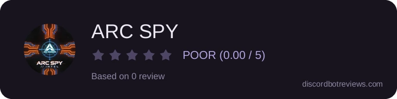 Rating widget preview for ARC SPY