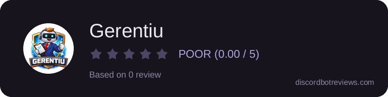 Rating widget preview for Gerentiu