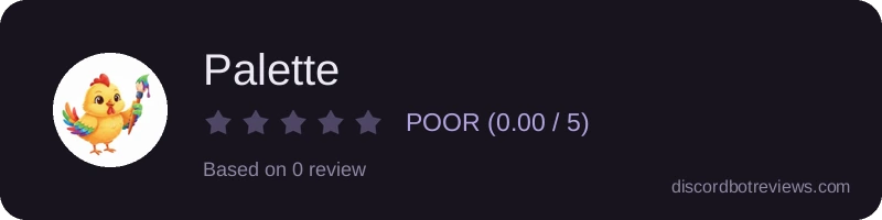 Rating widget preview for Palette