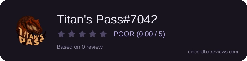 Rating banner for Titan's Pass#7042