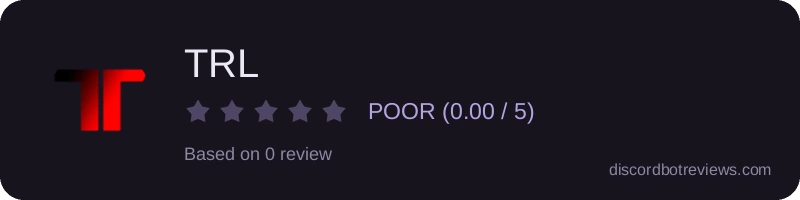 Rating widget preview for TRL