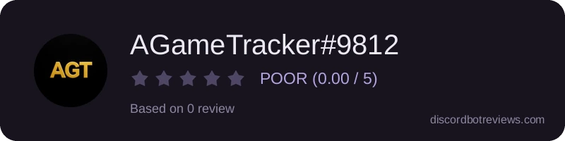 Rating widget preview for AGameTracker#9812