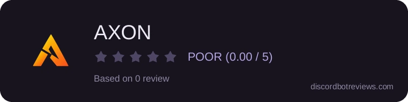 Rating widget preview for AXON