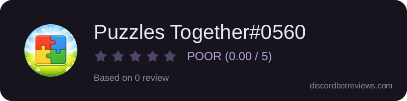 Rating widget preview for Puzzles Together#0560