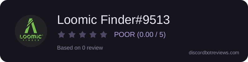 Rating banner for Loomic Finder#9513