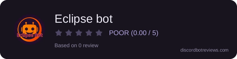 Rating widget preview for Eclipse bot