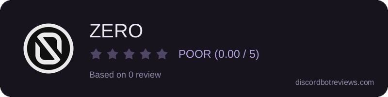Rating widget preview for ZERO