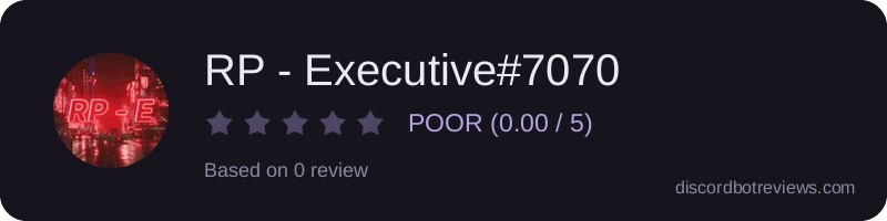 Rating widget preview for RP - Executive#7070