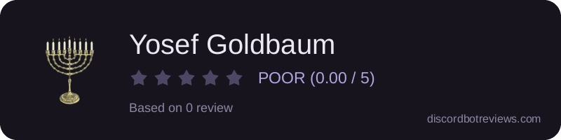 Rating widget preview for Yosef Goldbaum