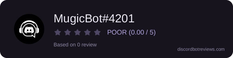 Rating banner for MugicBot#4201
