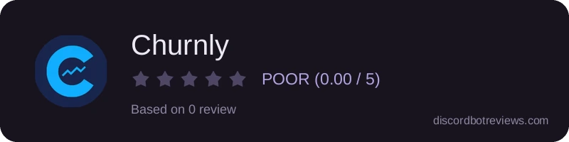 Rating widget preview for Churnly