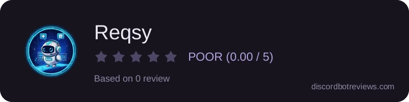 Rating widget preview for Reqsy