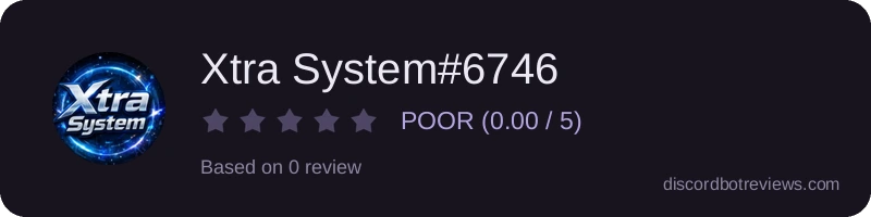 Rating widget preview for Xtra System#6746