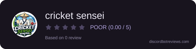 Rating widget preview for cricket sensei