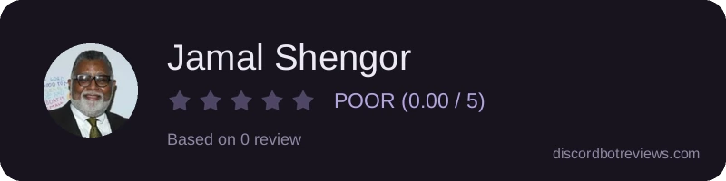 Rating widget preview for Jamal Shengor
