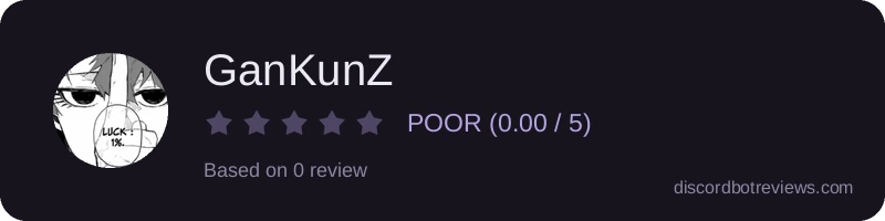 Rating widget preview for GanKunZ