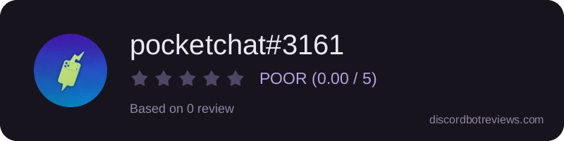 Rating widget preview for pocketchat#3161