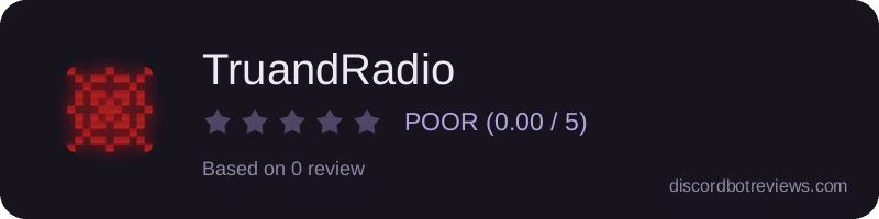 Rating widget preview for TruandRadio