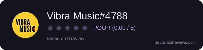 Rating widget preview for Vibra Music#4788