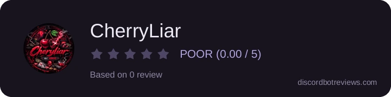 Rating widget preview for CherryLiar