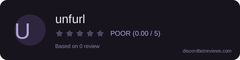 Rating widget preview for unfurl