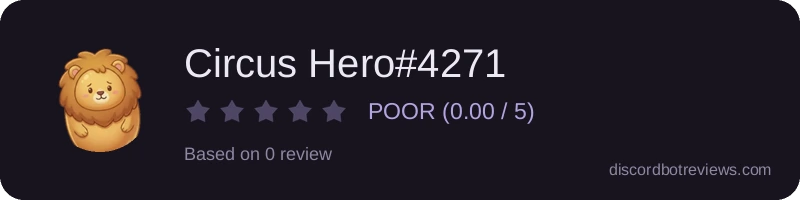 Rating widget preview for Circus Hero#4271