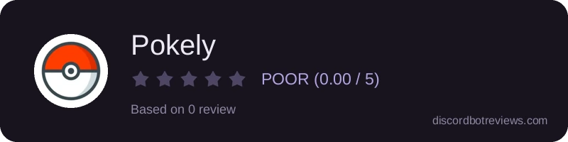 Rating widget preview for Pokely