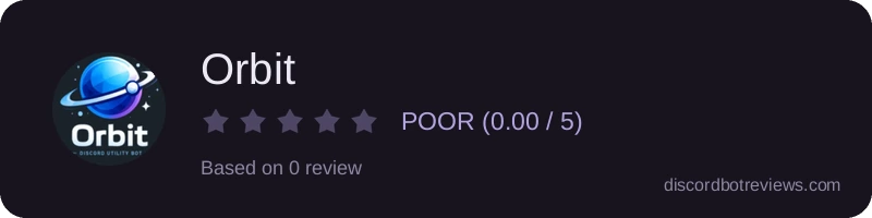 Rating widget preview for Orbit