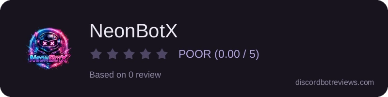 Rating widget preview for NeonBotX