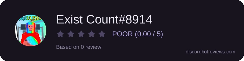 Rating widget preview for Exist Count#8914