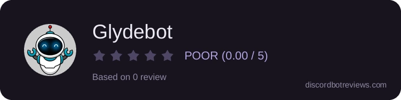 Rating widget preview for Glydebot