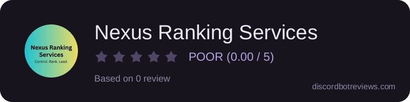 Rating widget preview for Nexus Ranking Services