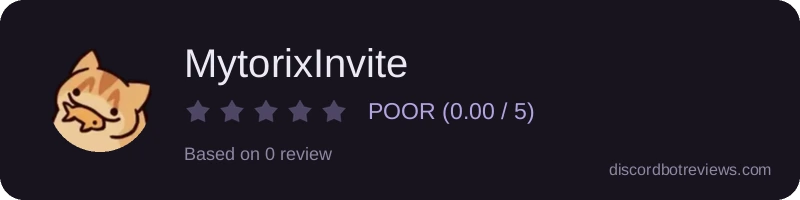 Rating widget preview for MytorixInvite