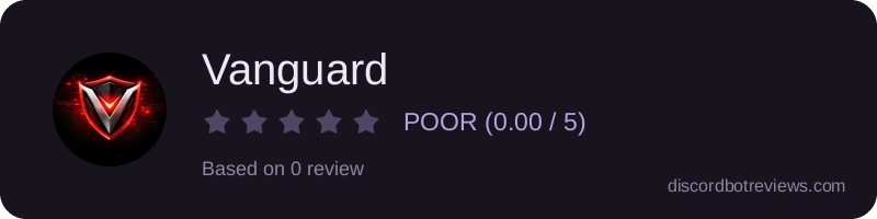 Rating widget preview for Vanguard