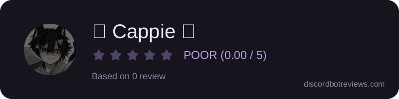 Rating banner for ♡ Cappie ♡
